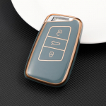 Uus TPU auto v&otilde;tme&uuml;mbrise kattekott VW Volkseagen Passat B8 Magotan jaoks Skoda Superb A7 Kodiaq istmekorpuse tarvikutele Key Case valge