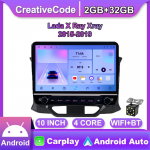 Androidi autoraadio Lada X Ray Xray 2015&ndash;2019 jaoks koos nupunupuga 10-tolline multimeediumipleier, navigeerimisseade, GPS Carplay 2+32 GB