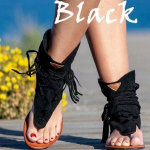 Uued naistemood Boheemi sandaalid Lamedad sandaalid Tutid Suures suuruses vabaajajalatsid(35-43) 35 must