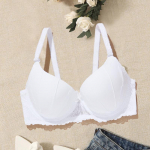 Kontrastne pitsist Push Up rinnahoidja Mugav ja hingav t&auml;ielikult katv igap&auml;evane aluspesu Naiste pesu B Cup rinnahoidjad 38B