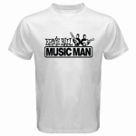 Ernie Ball Musicman Music World Logo Valge Unisex T-s&auml;rk S