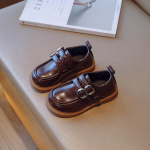 T&uuml;drukute v&auml;ikesed nahast kingad Uued kevadised korea stiilis lasteprintsess kevads&uuml;gised &uuml;ksikud kingad Pehme tallaga vabaaja &uuml;li&otilde;pilaste lastejalatsid 23 must