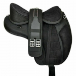 Must Treeless Freemax s&uuml;nteetiline Horse Tack sadul + v&ouml;&ouml;, k&otilde;ik suurused hobusele 12"