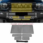 6 TK auto putukakindel &otilde;hu sisselaskeava kaitsekate Airin Insert Net Auto Vent Racing Grillfilter mudelile CHERY JETOUR T2 2024-2025