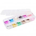 12 v&otilde;re peegli s&auml;delev alumiiniumfoolium liblikas k&uuml;&uuml;nte kunst litrid manik&uuml;&uuml;ri sisekujundus