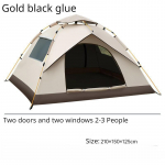 &Otilde;ues kaasaskantav kokkupandav t&auml;isautomaatne telk Telk Rannas Kiirelt avatav matkatelk H&otilde;bedase liimkattega paksendatud vihmakindel telk