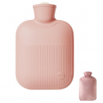 1 komplekt 500ML/1000ML/2000ML Kuuma vee kott Korduvkasutatav lekkekindel ohutu kuumaveepudeli k&auml;tejalgade soojendaja koju 1000ML roosa