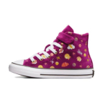 Converse Willy Wonka x Chuck Taylor All Star Easy On High PS Kogu pind kommi muster Laste tossud Lilla Kuldne Valge A08156C 35
