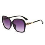 Naiste uued p&auml;ikeseprillid suure raamiga ebaregulaarsed p&auml;ikesesirmid Elegantsed ja moodsad naisteprillid V&auml;lisreisiprillid Polariseerimata moeaksessuaar must