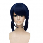 Stiilne armas 2 patsi tumesinine naiste cosplay sirge parukaga peojuukse