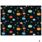 Universe Planet Home Vaip Magamistuba Elutuba Dekoratiivne libisemisvastane vaip Lauamatt Pestav libisemisvastane suur vaip 80x120cm