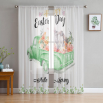 Lihav&otilde;ttej&auml;nku veoauto lilled Daisy t&uuml;llkardinad elutuppa K&ouml;&ouml;k Sheer Voile kardin Magamistoa aknapaneelid 135W x 114H(cm)