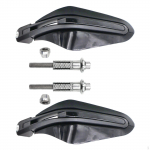 2tk mootorratta k&auml;epideme siltide lisatarvikud mustad