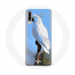 &Uuml;mbris Samsung Galaxy A70 Cockatoo Parrots White Birds jaoks
