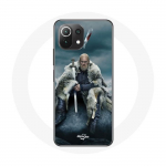 Xiaomi Mi 11 Lite Vikingsi seeria 6. hooaja &uuml;mbris Ragnar Lothbroki logo V M&otilde;&otilde;k hall udu taust