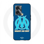 Coque Realme V23 logo om olympique de marseille bleu Fond - Maniacase