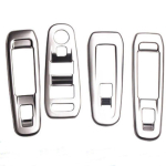 My Good Car Window Switch Cover Glass Lifter Button Panel Decoration Sticker for Peugeot 308 Car accessories matte silver gray