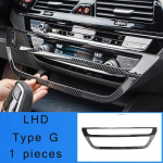 LHD BMW 5. seeria G30 G31 jaoks s&uuml;sinikkiust keskkonsooli k&auml;etoe katte hoiukast k&auml;igukangi positsioonipaneeli dekoratsioonikate autovaruosad Type G LHD