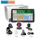 7-tolline gps-navigatsioon autoveokile SAT NAV raskeveokite tarvikud T&ouml;&ouml;riistad HD Navigator 2024 tasuta uuendus euroopa kaart 8GB FM muusika Europe must