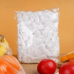 100-1000 TK v&auml;rviline &uuml;hekordne toidukatte &uuml;mbris Toiduk&otilde;lblik v&auml;rskelt s&auml;iliv kilekott K&ouml;&ouml;k &uuml;hekordselt kasutatav kausi kate Hoiu hulgim&uuml;&uuml;k 100PCS White