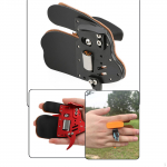 Vibulaskmine Finger Tab Guard Nahast vibupaelad Saver Paremak&auml;eline Vastupidav S&otilde;rmekaitse S&otilde;rmelapp M