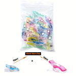 Loominguline kohvri pakend Tugev liitmine plastist &otilde;mblusklambrid servade positsioneerimisklambrid &otilde;mblusklambrid kontoriklambrid servade kinnitusklambrid Bag 30pcs mixed clips