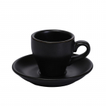 80 ml must espresso kruus, &uuml;likond Professionaalne Bone China kohvitassi ja taldrikukomplekt Itaalia latte kohvi piima tee trummel Dropshipping