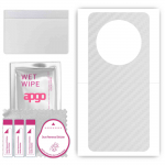 apgo Protective Skin Sticker for the back compatible with Huawei Enjoy 60X, Wrap Film, Foil, Vinyl - Pattern Transparent Carbon