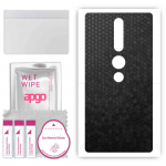 apgo Protective Skin Sticker for the back compatible with Lenovo Phab2 Pro, Wrap Film, Foil, Vinyl - Pattern Black Honeycomb
