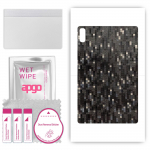 apgo Protective Skin Sticker for the back compatible with Lenovo Tab P11 2nd Gen, Wrap Film, Foil, Vinyl - Pattern Carbon Black Pixel