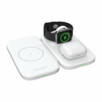 3 in 1 15W Wireless Charger Foldable Pad Stand For iPhone 15 14 13 12 8 XS Apple Watch iWatch 8 7 6 5 Airprods Fast Charging Dock Station valge