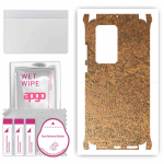 apgo Protective Skin Sticker for the back+sides compatible with Huawei P40 Pro Plus, Full Wrap Film, Foil, Vinyl - Pattern Rusty Copper