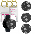 3x apgo MATTE Hybrid protective glass compatible with Motorola Moto 360, flexible nano glass, great replacement for tempered glass, scratch-resistant,