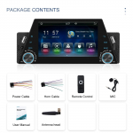 &Uuml;he DIN-i autostereo raadio juhtmevaba CarPlay, juhtmevaba Android Auto, 5-tolline puuteekraaniga peaseade peegelduslingiga, GPS-navigatsioon, C-t&uuml;&uuml;pi USB Single Din 5 Inch