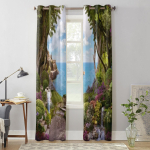 Ilusad Metsalilled Jugaaknad Kardinad Elutuppa Magamistuppa Luksuslik Kaasaegne K&ouml;&ouml;gikardinad Kangast Kardinad 135W x 60H(cm) x1 gray