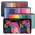 Brutfuner 72/120 v&auml;rvipliiatsite komplekt, kunstitarbed t&auml;iskasvanutele v&auml;rvimiseks, &otilde;lip&otilde;hine pehme s&uuml;damik, kunstipliiats lastele teismelistele algajatele v&auml;rvimiseks 120 colors