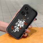 Pehme silikoonist ruudukujulise redeliga printimismustriga telefoni korpus, t&auml;iskaanega kaamera p&otilde;rutuskindel kaitse kummist &uuml;mbris Xiaomi Redmi jaoks Redmi 10 valge