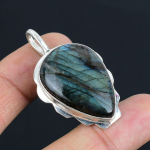 Buffalo Jaspise Gemstone'iga Ripats Tahke 925 Sterling H&otilde;bedast Ripats Ehted Kingitus Unisex'ile