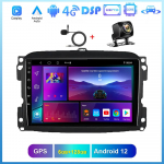 Reakosound Auto Raadio Stereo GPS Multimeediam&auml;ngija 2 DIN WiFi CarPlay Auto Android Bluetooth Puuteekraan Fiat 500L 2012-2017 jaoks