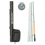 Kylebooker Lend&otilde;nge Komplekt 3/4/5/6/7/8 Kaaluga Algaja Lend&otilde;nge &otilde;ngepulk ja Rull FR05 Reisi&uuml;mbrisega 3wt 7'6''4pc Rod,3/4 Reel roheline