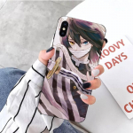 Iguro Obanai Demon Slayer telefoni&uuml;mbris iPhone'ile 14 13 12 11 XS X 8 7 6 Plus Mini Pro Max SE 2022 pehme must telefoni kaas iPhone 14