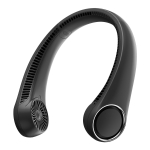 Kaasaskantav kaelaventilaator, 4000 mAh laetav k&auml;ed-vabad labadeta miniventilaatorid, 3 kiirusega &otilde;hu v&auml;ljalaskeava, mida saab p&ouml;&ouml;rata 70&deg;,