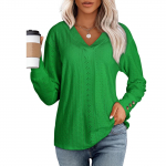 Naiste topid pikkade varrukatega pullover vabaaja s&auml;rgid Top L sinine