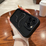 N71 Black Gold Snake Soft Angel Eyes telefoni&uuml;mbrised iPhone 15 14 12 11 Pro Max 13 mini 7 8 6S Plus XS Max XR SE p&otilde;rutuskindel kaitseraua kate for iPhone 15 Plus