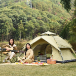 Pop Up telk 3-4 inimese telkimistelk Lihtne ja koheselt seadistatav Professionaalne p&auml;ikesevarju reisimiseks matkav&auml;ljakul telkimiseks （215*215*135cm）