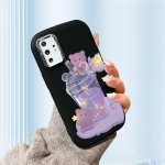 &Uuml;hev&auml;rviline h&otilde;bedase servaga objektiiv, rasvane korpus, pehme TPU vedel silikoonist kate P&otilde;rutuskindel telefoni&uuml;mbris Xiaomi Redmi Samsungile Redmi Note 10 5G roosa