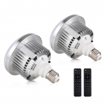 2tk 85W LED pirn 3200K-5500K fotolambi pirn Energias&auml;&auml;stlik reguleeritav heledus E27 2 Pack valge