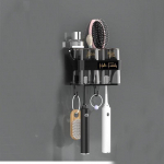 Vannitoa tarvikud Organiseerija hambaharja hoidik Automaatne hambapasta dosaatori hoidik Hambahari Seinale kinnitatav rack T&ouml;&ouml;riistade komplekt 2Cups