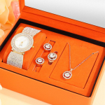 5 tk Luksuslik mood naiste k&auml;ekellad Lihtsad t&uuml;drukute kvartskellad meeste vabaaja kaelakee k&auml;ev&otilde;ru k&otilde;rvar&otilde;ngad k&auml;ekell