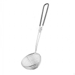 Skimmer-s&otilde;el v&otilde;rgusilma ergonoomilise k&auml;epidemega praadimislusikas K&ouml;&ouml;gitarvikud puuviljade jaoks, Diameter 8cm